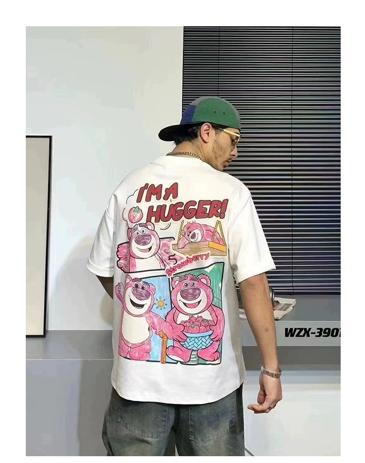 Embroidered printed T-shirt