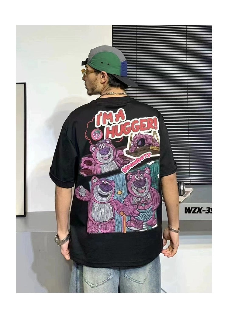 Embroidered printed T-shirt