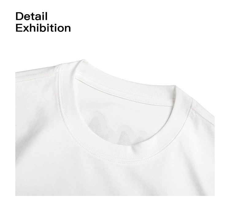 Embroidered printed T-shirt
