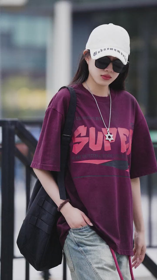 Neutral T-shirt Dark red